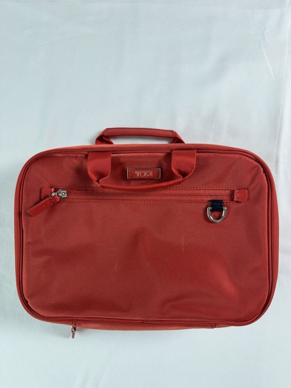 Tumi Voyageur Madina Cosmetic Travel Kit Orange Coral Hanging